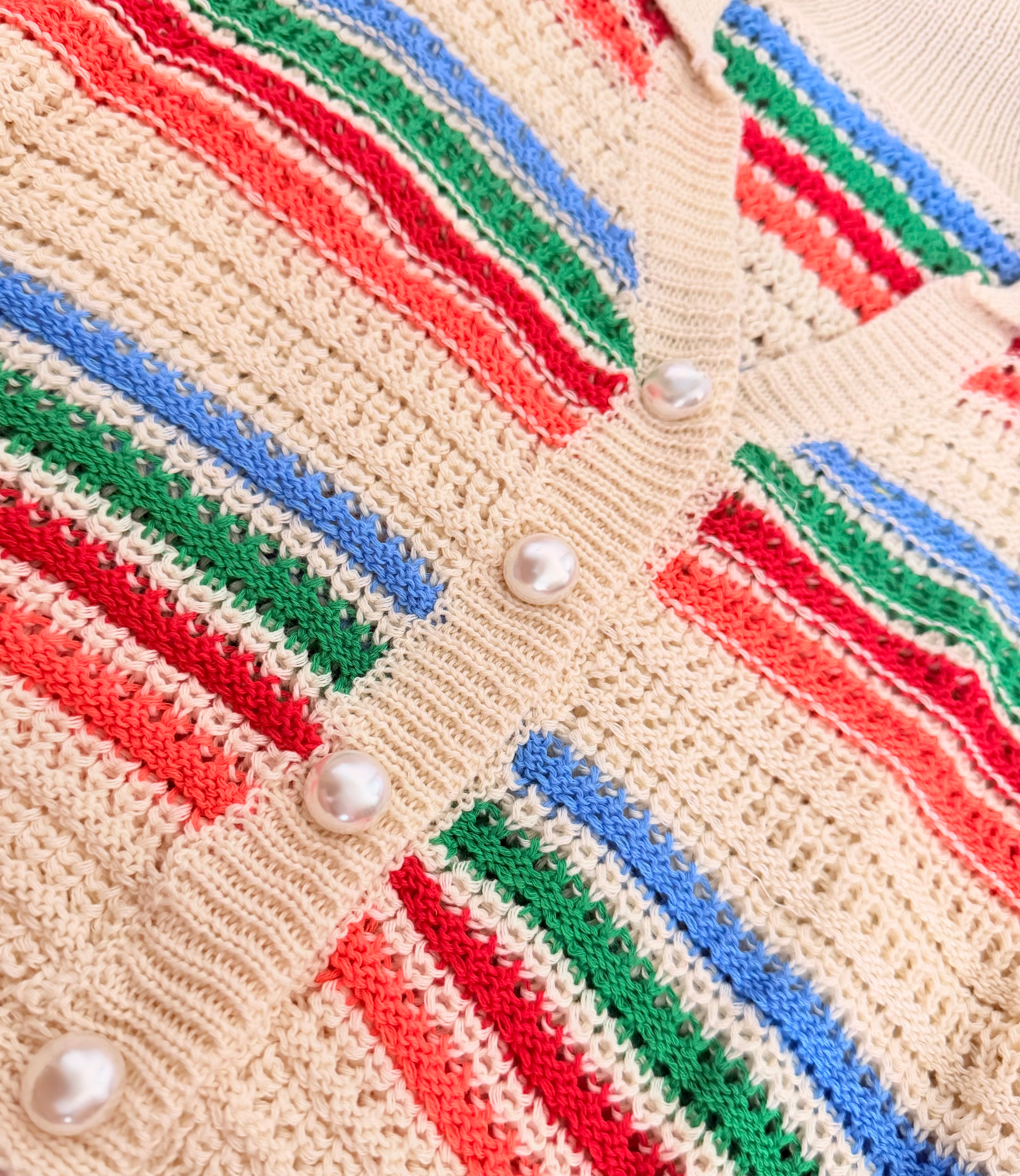 Coastal Crochet Stripe Set