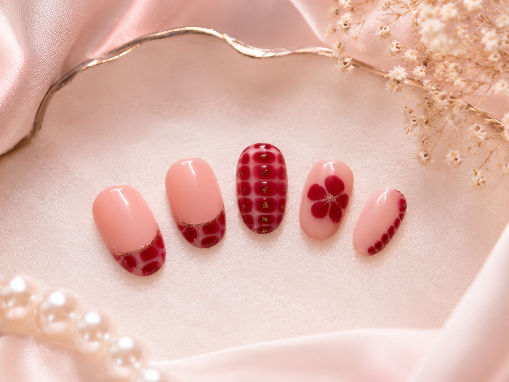 Cherry Bloom Press-On Nail Set