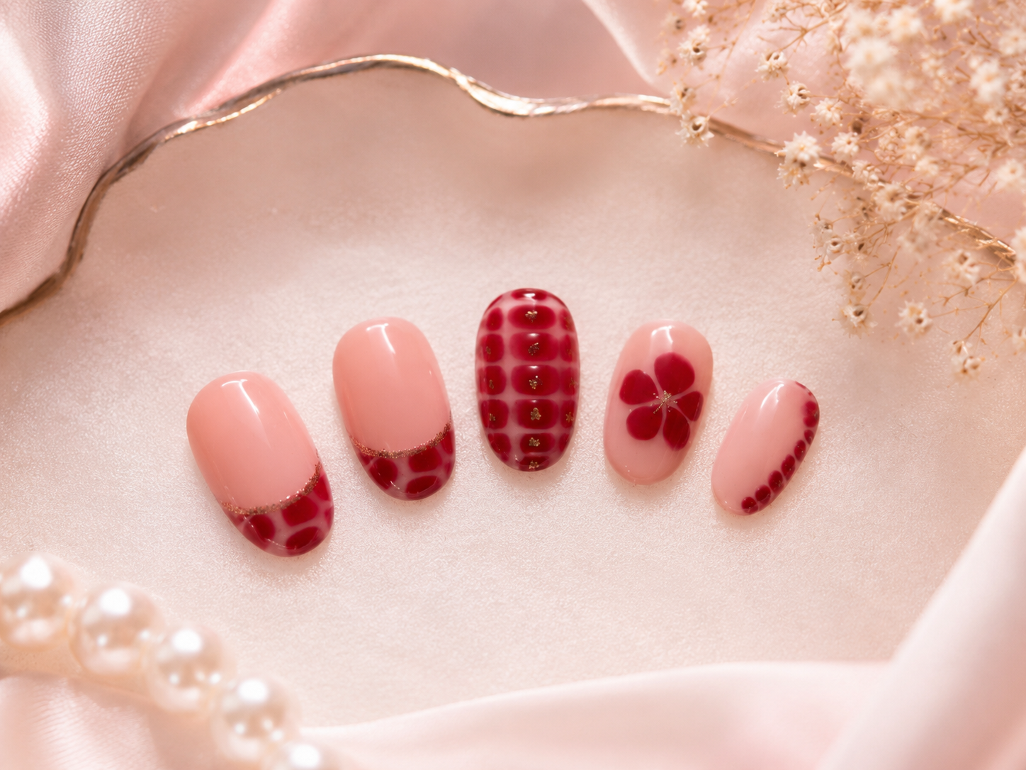 Cherry Bloom Press-On Nail Set